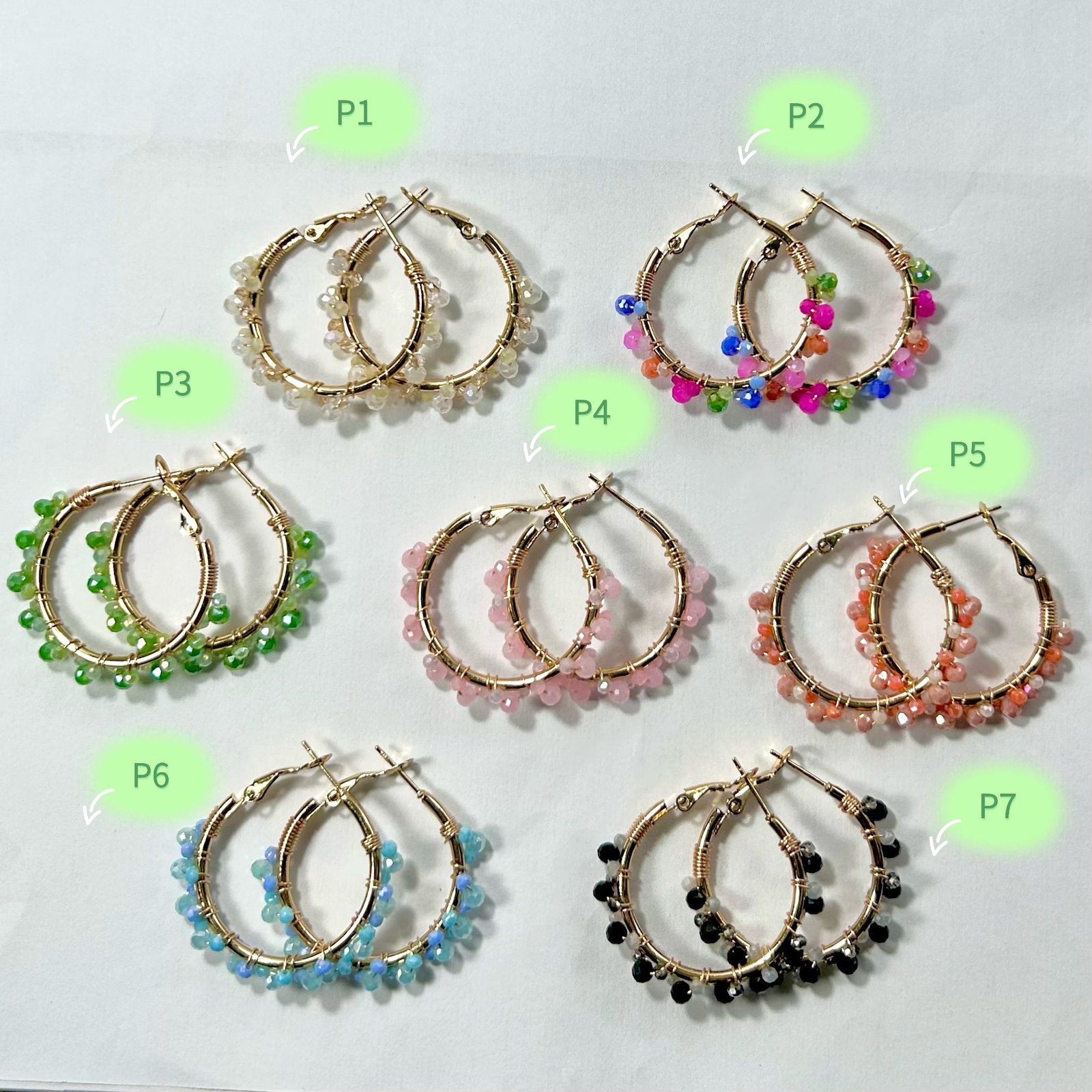 Pendientes Aros con piedras